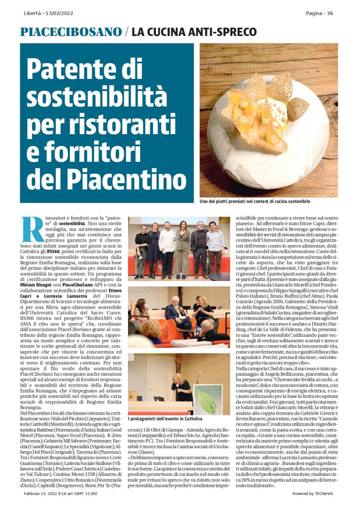 RS360 patente di sotenibilità